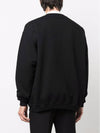 Crystal Logo Crew Neck Sweatshirt Black - VETEMENTS - BALAAN 7