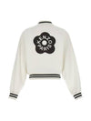 Women's Boke Flower Cotton Zip-up Jacket White - KENZO - BALAAN 3