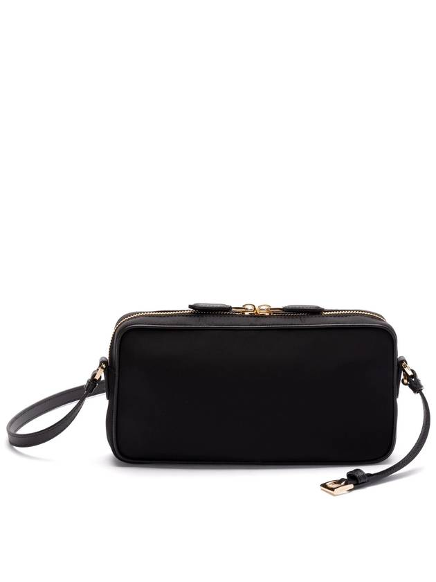 Enamel Triangle Cross Bag Black - PRADA - BALAAN 3