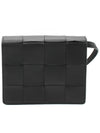 Intrecciato Small Cassette Cross Bag Black - BOTTEGA VENETA - BALAAN 4