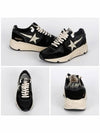 Running Sole Leather Low Top Sneakers Black - GOLDEN GOOSE - BALAAN 3