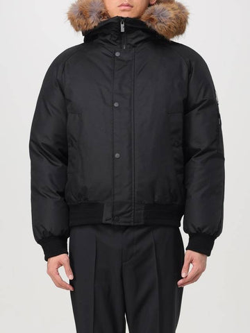 Fur trimmed nylon bomber jacket - BURBERRY - BALAAN 1