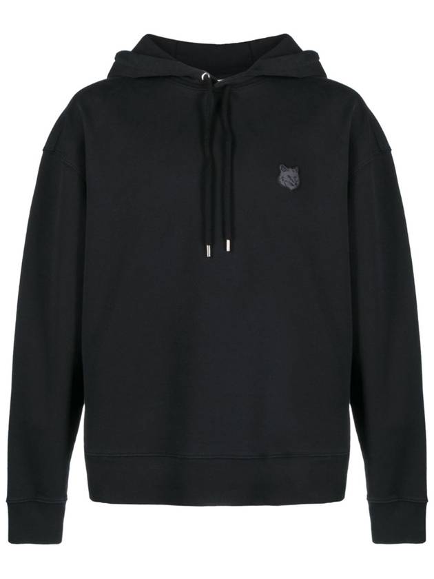 Bold Fox Head Patch Oversize Hoodie Black - MAISON KITSUNE - BALAAN 2