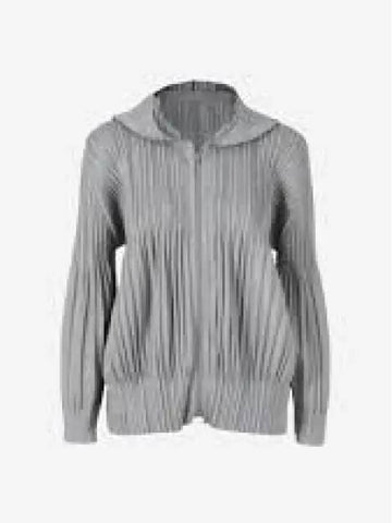 Pleated Please PP48 JC401 11 Fluffy Basic Hooded Jacket 1326377 - ISSEY MIYAKE - BALAAN 1