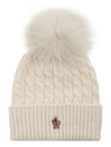 Pom Pom Wool Beanie 3B00018 0402A 034 - MONCLER - BALAAN 10