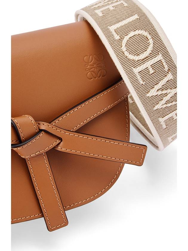 Mini Gate Dual Soft Calfskin Cross Bag Tan - LOEWE - BALAAN 8