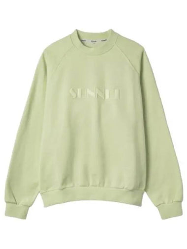 Classic Big Logo Embroidered Sweatshirt Mint - SUNNEI - BALAAN 1