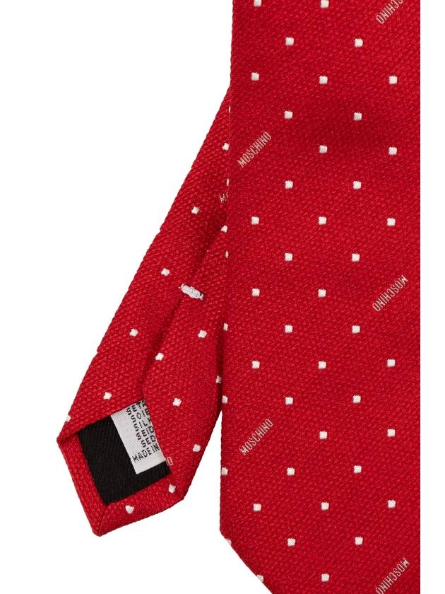 Moschino Silk Tie, Men's, Red - MOSCHINO - BALAAN 3