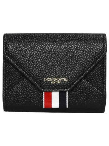 Pebble grain envelope card wallet - THOM BROWNE - BALAAN 1