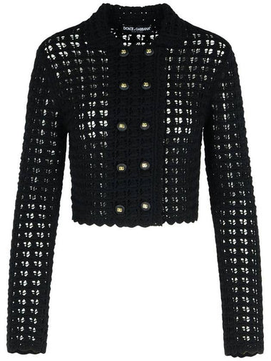 Dolce & Gabbana Black Virgin Wool Jacket - DOLCE&GABBANA - BALAAN 1