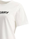 Logo Print Cotton Short Sleeve T-Shirt White - BURBERRY - BALAAN 3