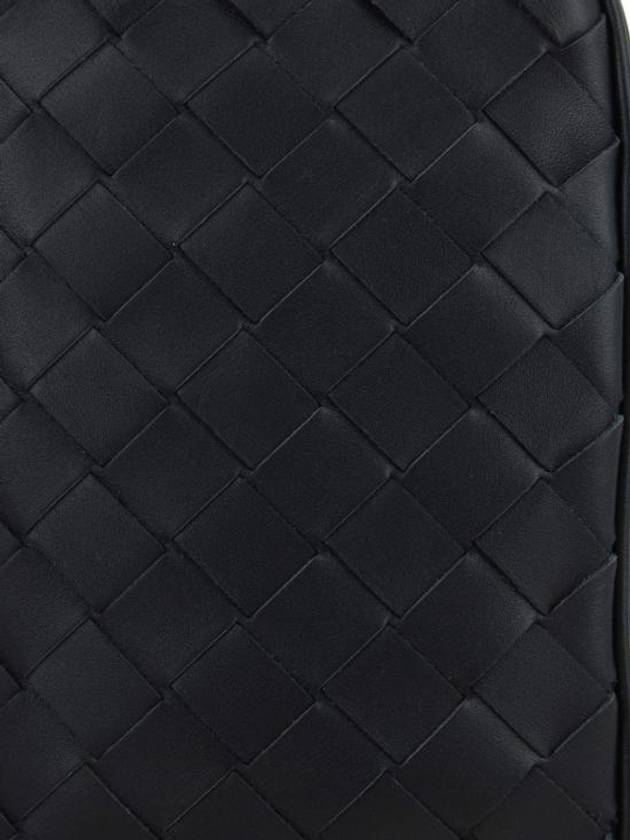 Intrecciato Rectangle Mini Cross Bag Black - BOTTEGA VENETA - BALAAN 5