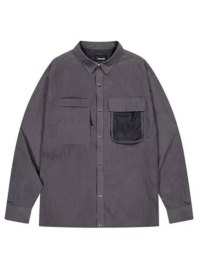 Core Double Pocket Long Sleeved Shirt Dark Grey - OFFGRID - BALAAN 4