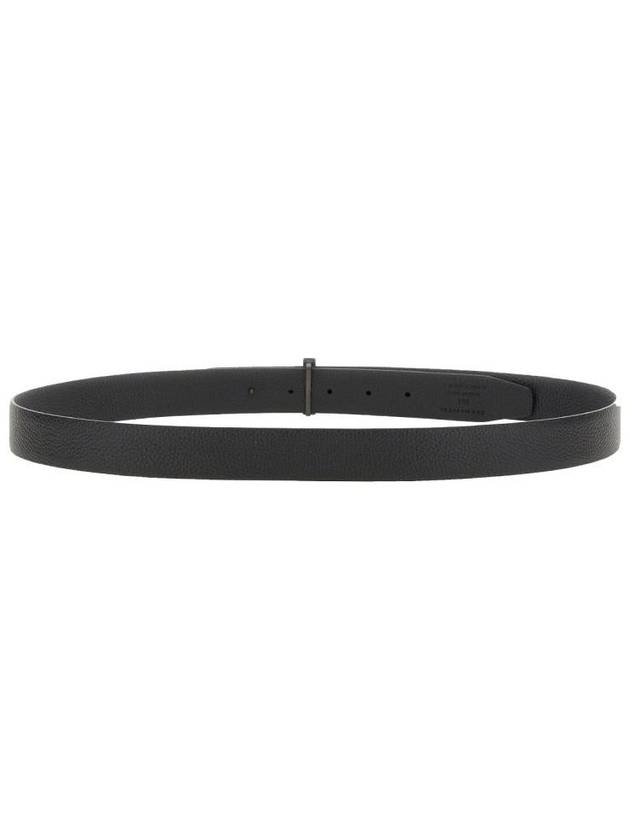 Black Reversible Leather Belt Black - TOM FORD - BALAAN 5