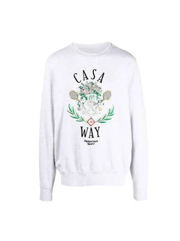 Sweatshirt Casa Way Printing Gray - CASABLANCA - BALAAN 1