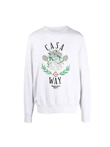 Sweatshirt Casa Way Printing Gray - CASABLANCA - BALAAN 1