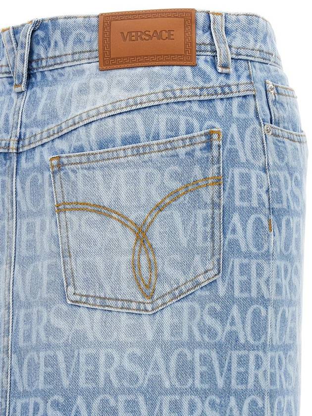 Denim Skirt 1011517 1A062371D190 - VERSACE - BALAAN 5