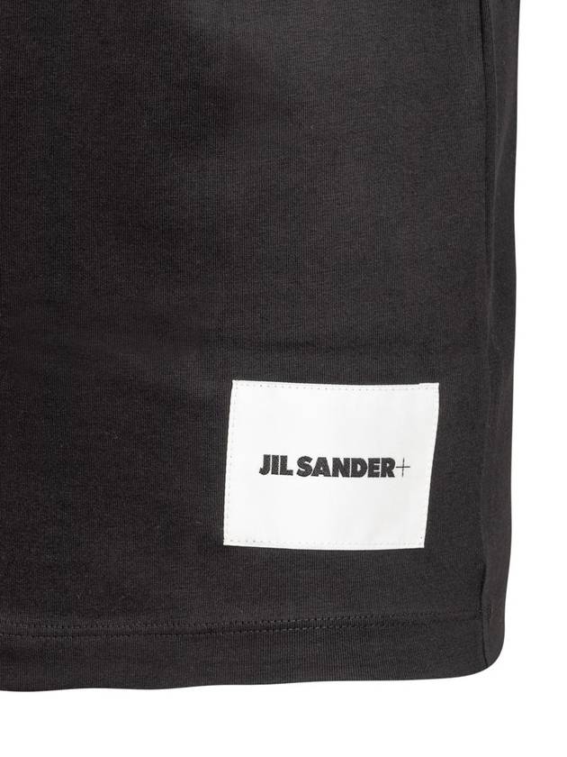 Logo Patch Cotton Short Sleeve T-Shirt 3 Pack Black - JIL SANDER - BALAAN 5