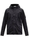 Wappen Patch Nylon Batavia Zip Up Jacket Black - STONE ISLAND - BALAAN 4