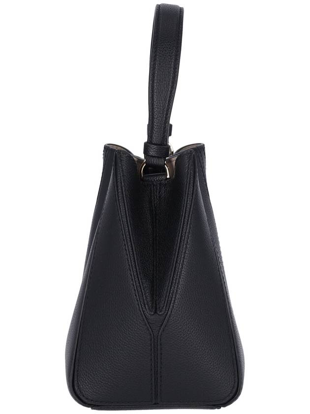 Mcgraw Logo Small Bucket Bag Black - TORY BURCH - BALAAN 6