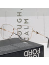 Eyewear Overfit Metal Eyeglasses Gold - SALVATORE FERRAGAMO - BALAAN 3