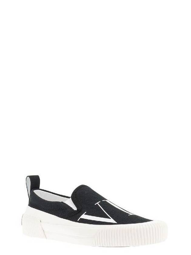 VLTN Canvas Slip-On Black - VALENTINO - BALAAN 3