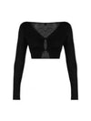 Le Alzou Cropped Cardigan Black - JACQUEMUS - BALAAN 2