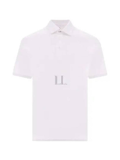 Cotton Short Sleeve Polo Shirt White - BRUNELLO CUCINELLI - BALAAN 2