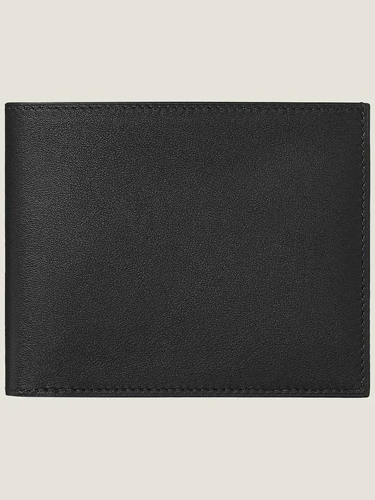 Citizen Twill Half Wallet Black - HERMES - BALAAN 2