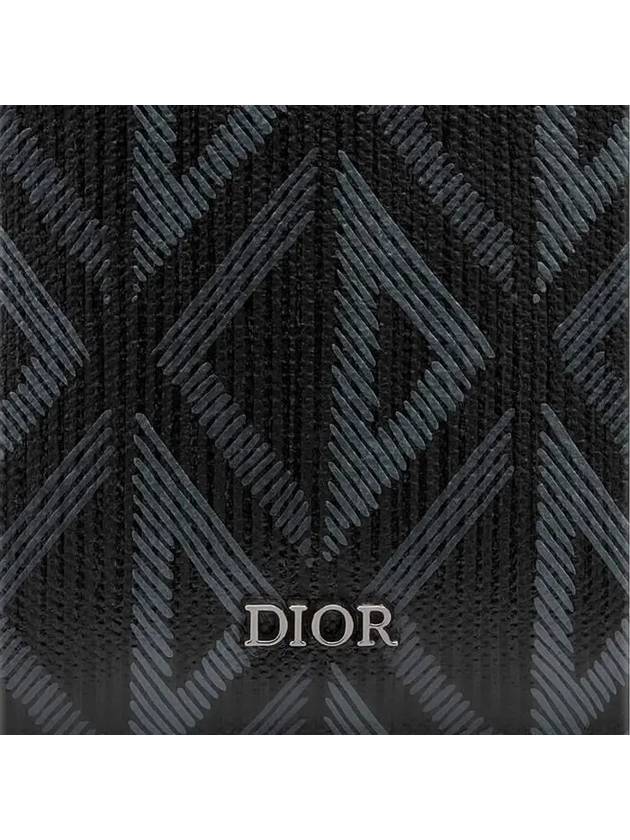 CD Diamond Canvas Half Wallet Black - DIOR - BALAAN 4