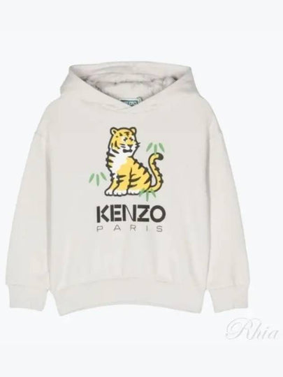 K25838 261 KOTORA Tiger Logo Junior Hoodie - KENZO - BALAAN 2