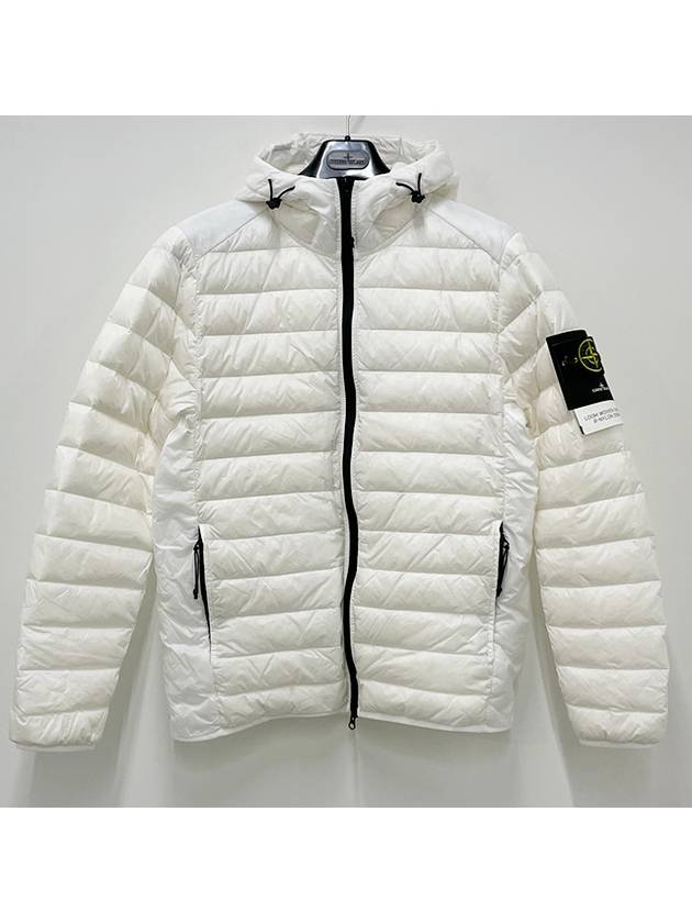 Loom Woven Chambers R Nylon Down TC Light Hoodie Down Jacket White - STONE ISLAND - BALAAN 6