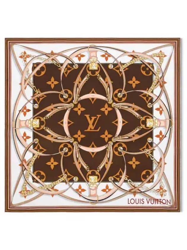 Ultimate Monogram Square 90 Scarf Brown - LOUIS VUITTON - BALAAN 2