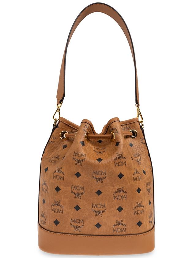 MCM Dessau Bucket Shoulder Bag, Women's, Brown - MCM - BALAAN 3