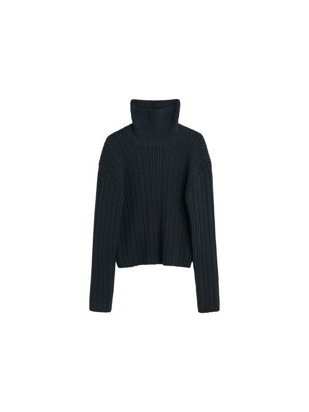 Compact Funnel Phantom Quotidian Wool Knit Top Black - OUR LEGACY - BALAAN 2