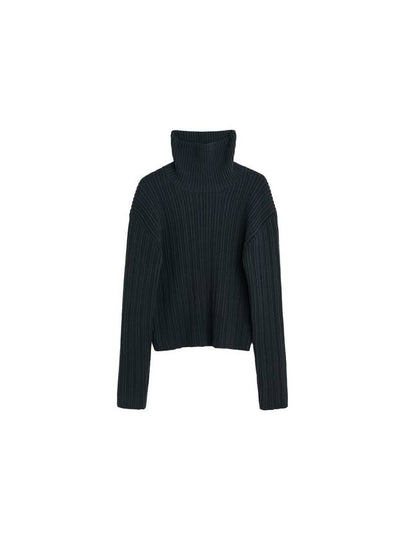 Compact Funnel Phantom Quotidian Wool Knit Top Black - OUR LEGACY - BALAAN 2