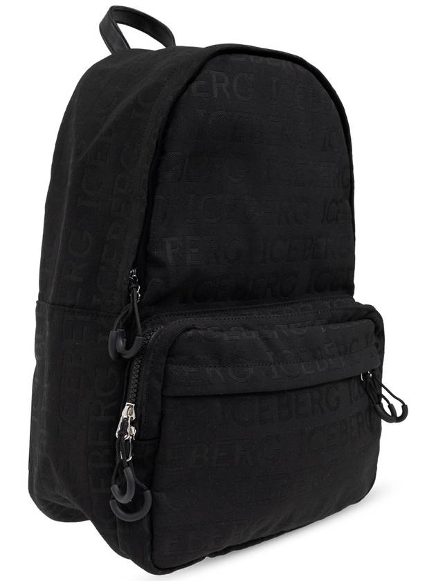 Iceberg Backpack With Logo, Men's, Black - ICEBERG - BALAAN 4