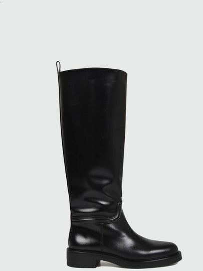 Celia Heritage Calf Riding Long Boots Black - STUART WEITZMAN - BALAAN 2