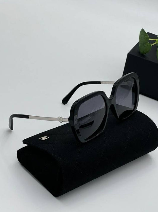 Charming Heart Sunglasses Square Asian Fit Black A71591 - CHANEL - BALAAN 1