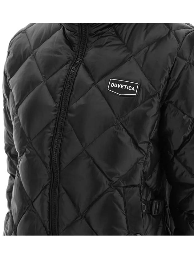 Sora Logo Quilted Short Padding Black - DUVETICA - BALAAN 5