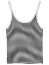 Striped Crop Knit Sleeveless White - THE GREEN LAB - BALAAN 6