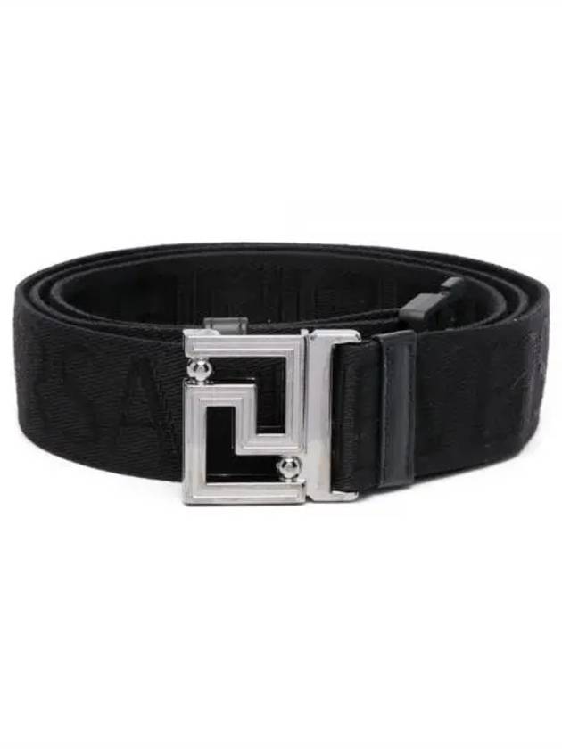 Reversible Allover Belt Black - VERSACE - BALAAN 1