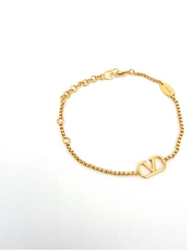 Metal V Logo Bracelet 3W2J0F84MET - VALENTINO - BALAAN 1