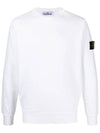 Wappen Patch Garment Dyed Sweatshirt White - STONE ISLAND - BALAAN 3