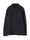 Vittorio Brodée Poitrine Denim Shirt Jacket Black - A.P.C. - BALAAN 1