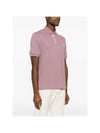 Logo Cotton Polo Shirt Pink - BRUNELLO CUCINELLI - BALAAN 4