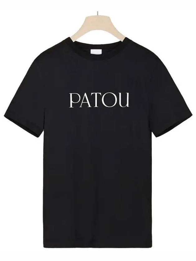 Logo Cotton Short Sleeve T-Shirt Black - PATOU - BALAAN 2