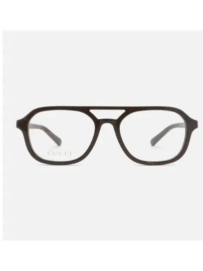 Aviator Frame Glasses Brown - GUCCI - BALAAN 2