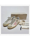 Women's Superstar Silver Heel Tab Pink Star Low Top Sneakers White - GOLDEN GOOSE - BALAAN 3