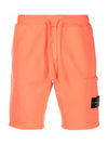 Men's Waffen Bermuda Training Shorts Orange - STONE ISLAND - BALAAN.